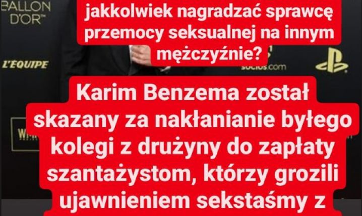 Maja Staśko nie rozumie dlaczego dali Złotą Piłkę Benzemie...